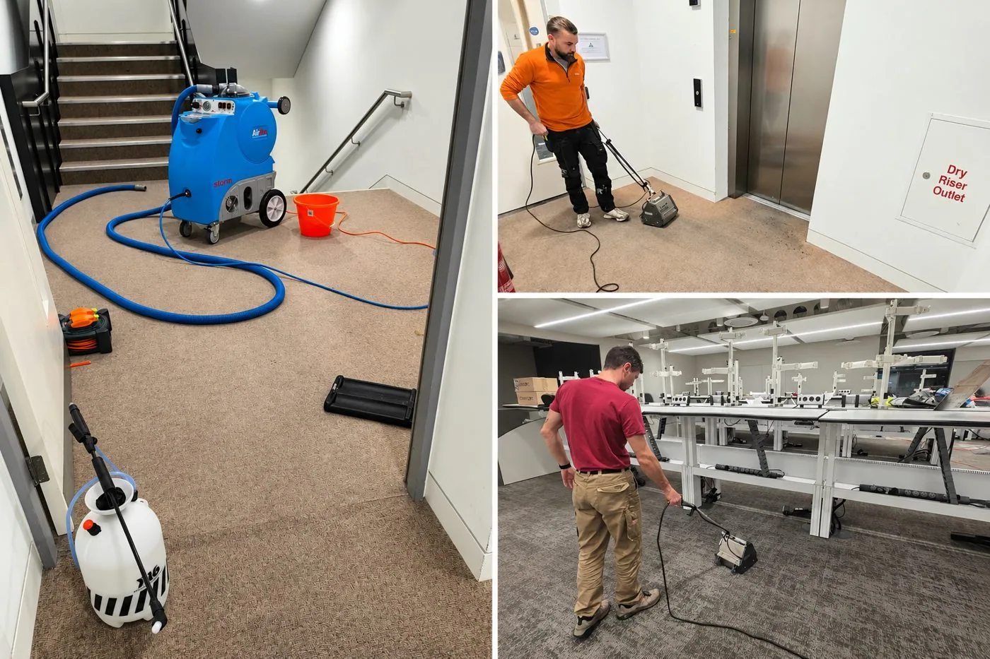 Commercial office carpet cleaning
